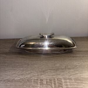 Vintage Gorham Silver Plated Butter Dish YC775